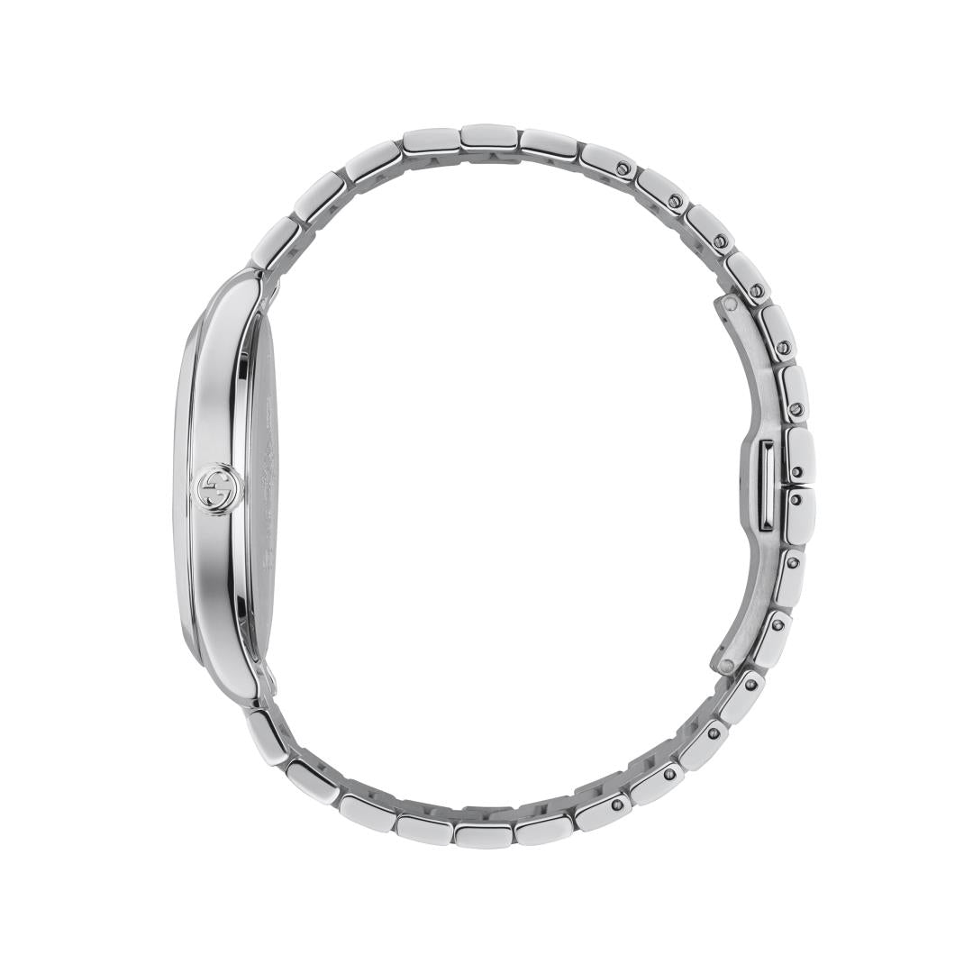 Gucci G-Timeless Snake Silver Dial Stainless Steel Unisex Quartz Watch YA1264076