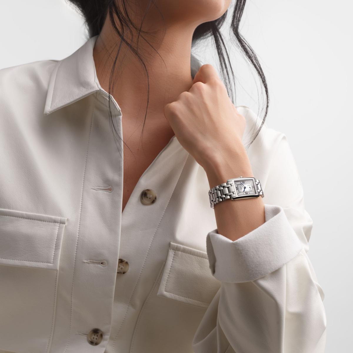 Longines DolceVita White/Silver Dial Stainless Steel Womens Quartz Watch L55124756