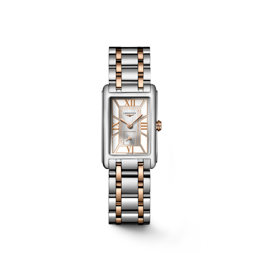 Longines DolceVita Silver & White Dial Two Tone Womens Quartz Watch L52555757