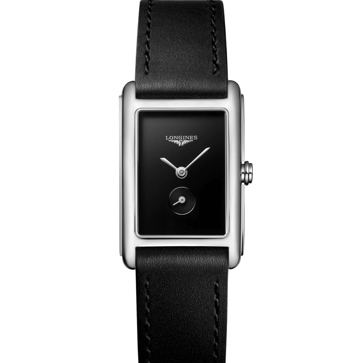 Longines DolceVita X YVY Double Strap Black Dial Stainless Steel Womens Quartz Watch L52554592