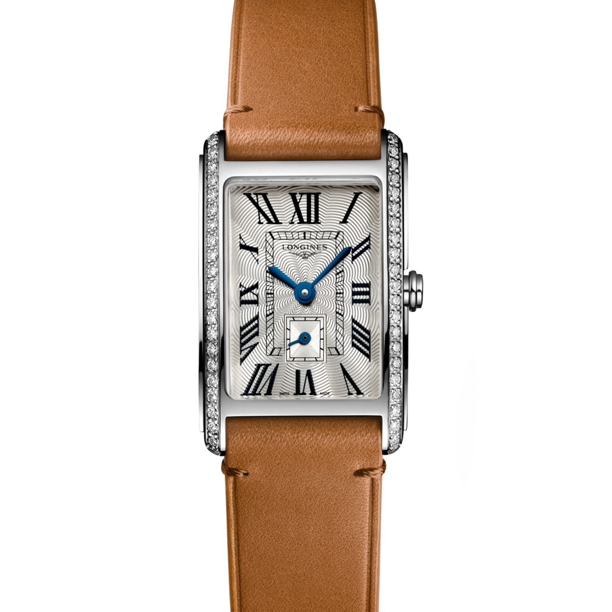 Longines DolceVita X YVY Double Strap Silver Dial Diamond Set Stainless Steel Womens Quartz Watch L5255071B