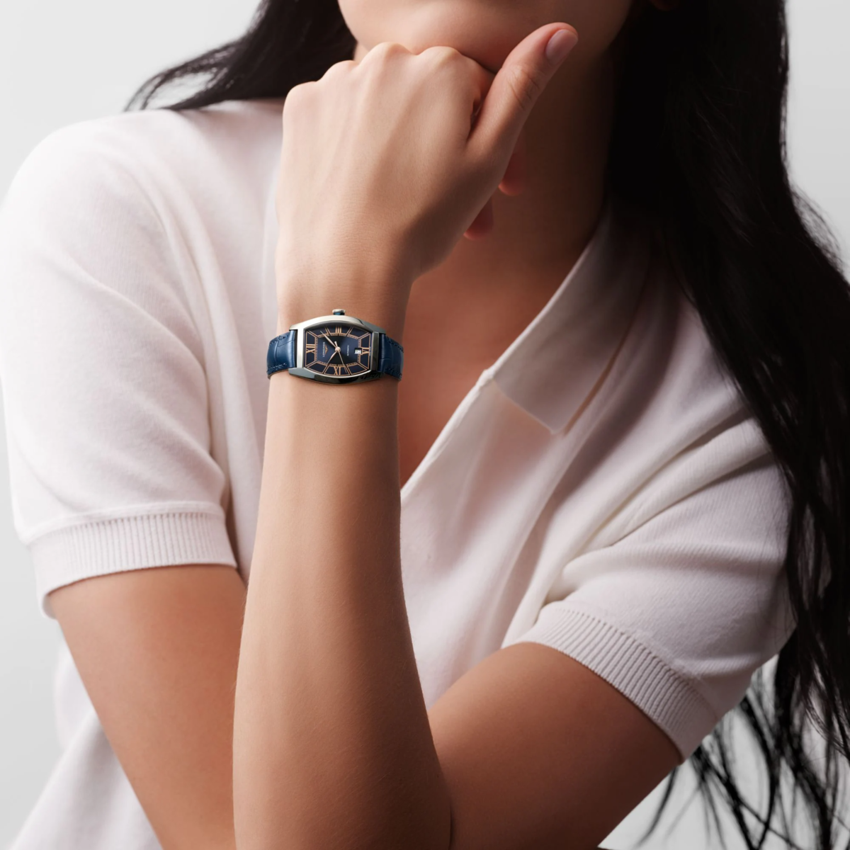 Longines Evidenza Blue Dial Stainless Steel Womens Watch L21424962