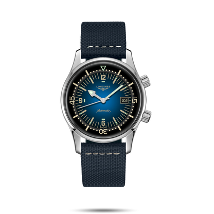 Longines Legend Diver Blue Dial Stainless Steel Mens Watch L37744902