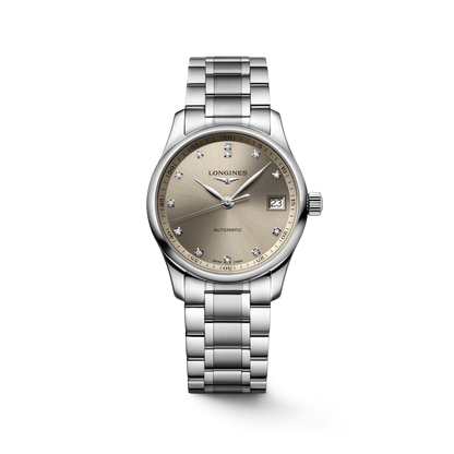 Longines Master Collection Beige Diamond Set Dial Stainless Steel Womens Watch L23574076