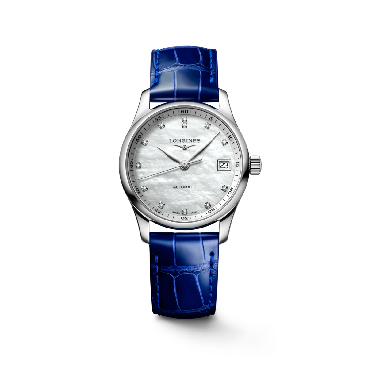 Longines Master Collection Mother of Pearl Diamond Set Dial Stainless Steel Womens Watch L23574870