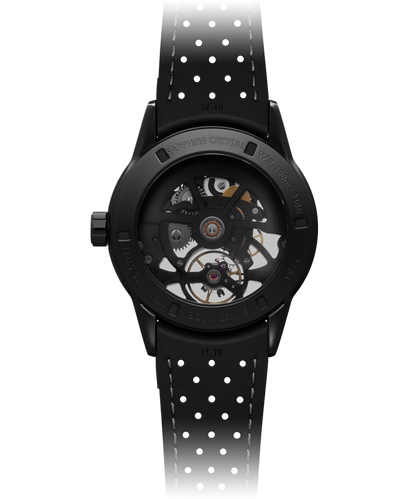 Raymond Weil Freelancer RW1212 Black Skeleton Dial Black PVD Stainless steel Case Rubber Strap Mens Watch 2785-BKR-20000
