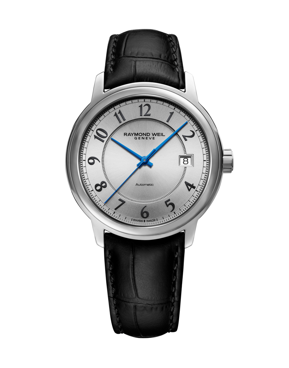 Raymond Weil Maestro Silver Arabic Dial Stainless Steel Mens Calibre RW4200 Watch 2237-STC-05658