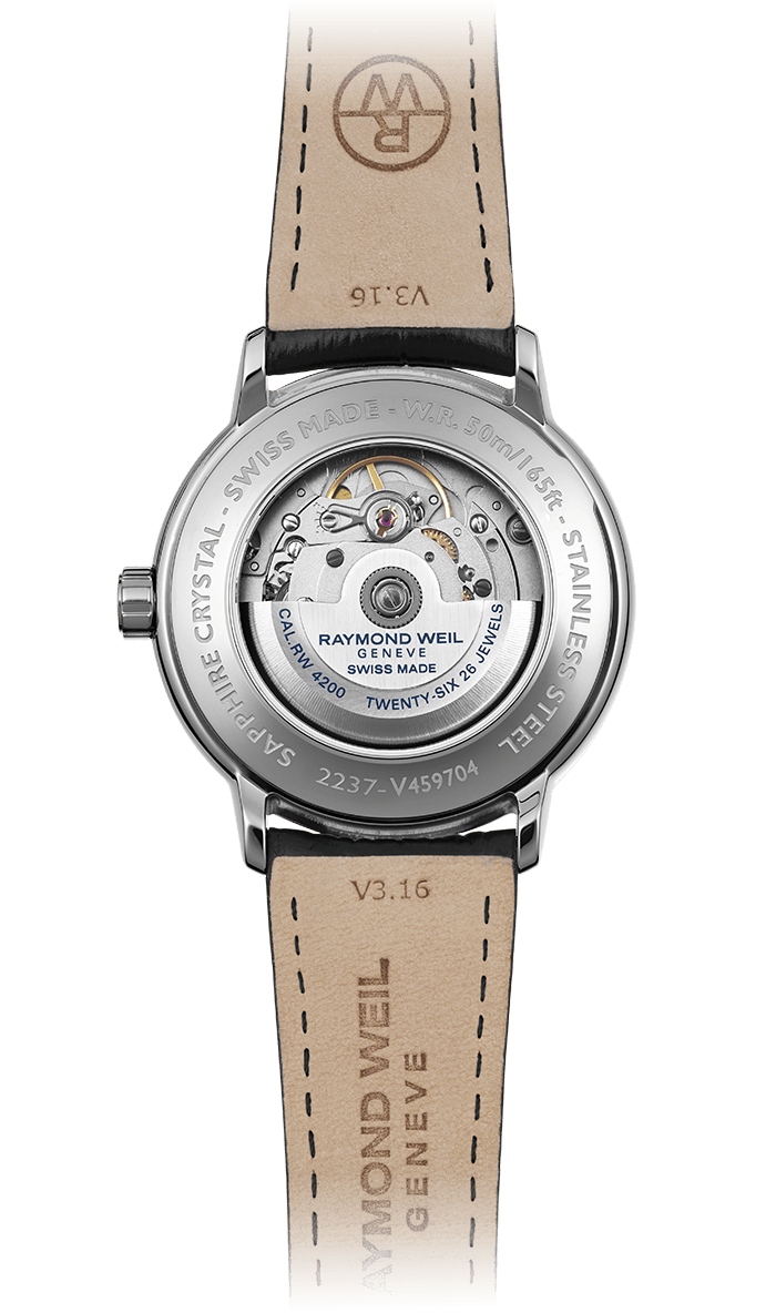 Raymond Weil Maestro Silver Arabic Dial Stainless Steel Mens Calibre RW4200 Watch 2237-STC-05658