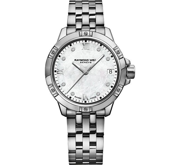 Raymond Weil Tango Mother of Pearl Diamond Set Dial Stainless Steel Womens Quartz Watch 5960-ST-00995
