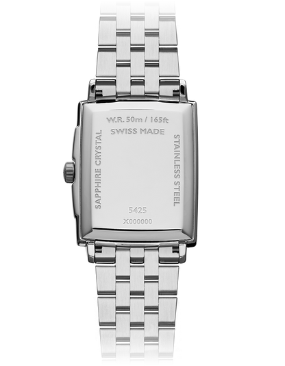 Raymond Weil Toccata White Dial Rectangular Stainless Steel Mens Quartz Watch 5425-ST-00300