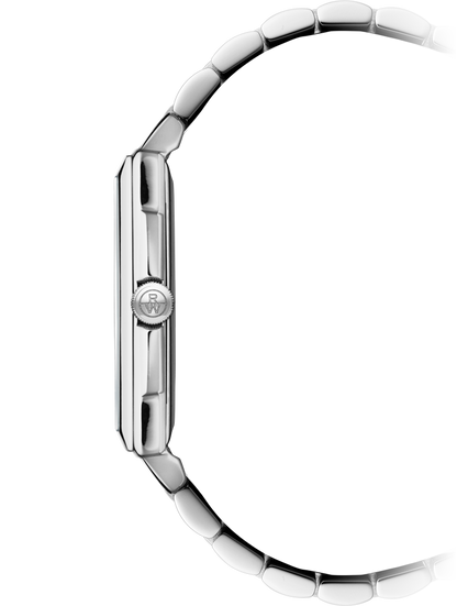 Raymond Weil Toccata White Dial Rectangular Stainless Steel Mens Quartz Watch 5425-ST-00300