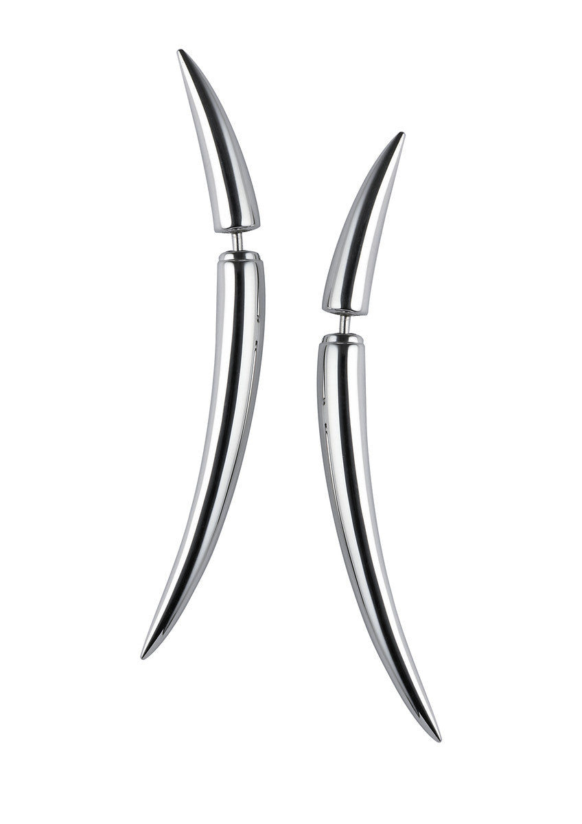 Shaun Leane Sterling Silver Quill Earrings (size 1) SLS562