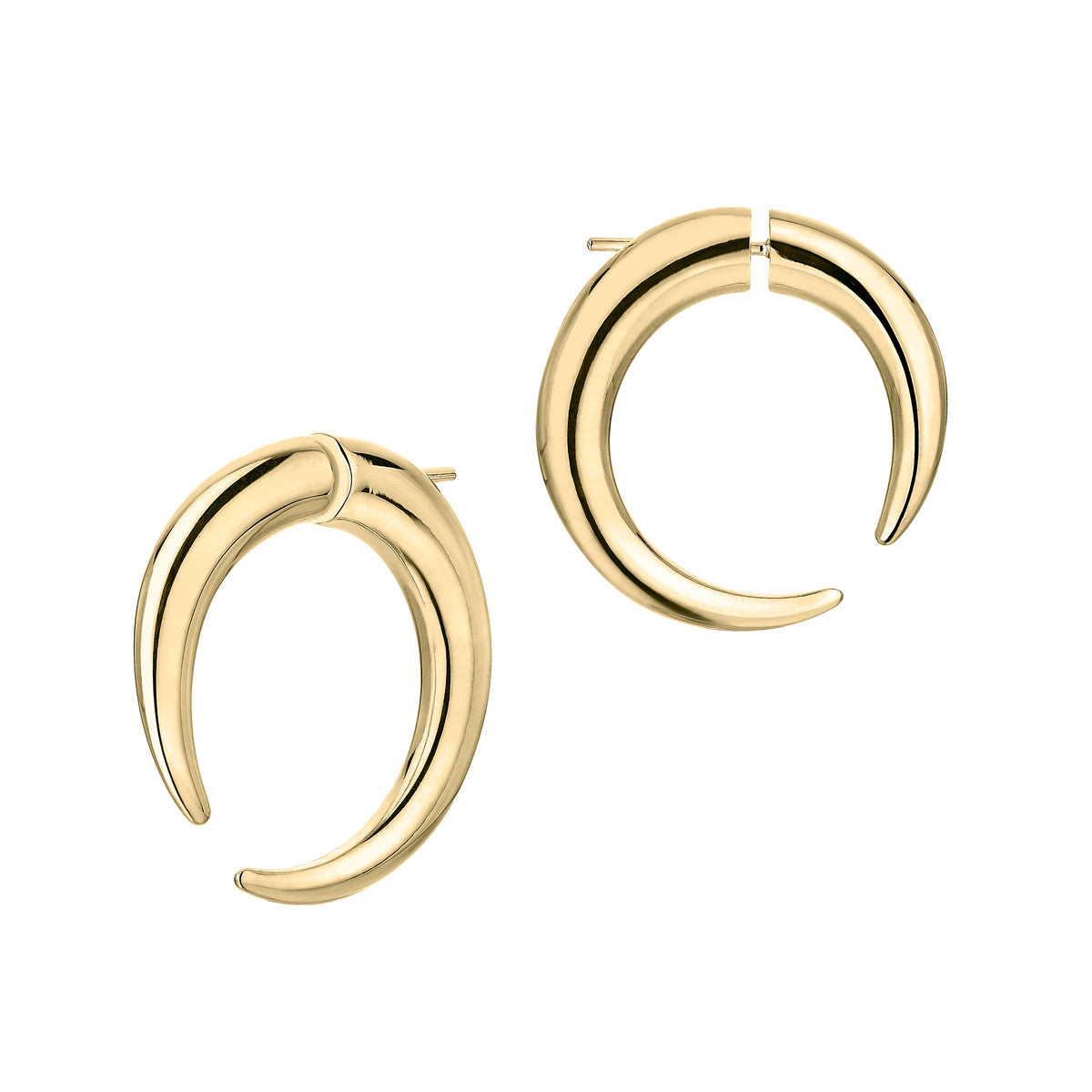 Shaun Leane Vermeil Quill Large Hoop Earrings QU041.YVNAEOS
