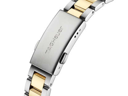 TAG Heuer Aquaracer Mother of Pearl Diamond Set Dial Two Tone Womens Quartz 32mm Watch WBD1322.BB0320
