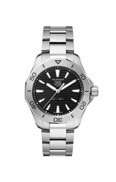 TAG Heuer Aquaracer Professional 200 Black Dial Stainless Steel Mens Quartz Watch WBP1110.BA0627
