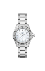 TAG Heuer Aquaracer Professional 200 Mother of Pearl Diamond Set Dial Stainless Steel Womens Quartz Watch WBP1416.BA0622