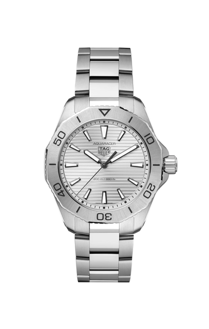 TAG Heuer Aquaracer Professional 200 Silver Dial Stainless Steel Mens Quartz Watch WBP1111.BA0627