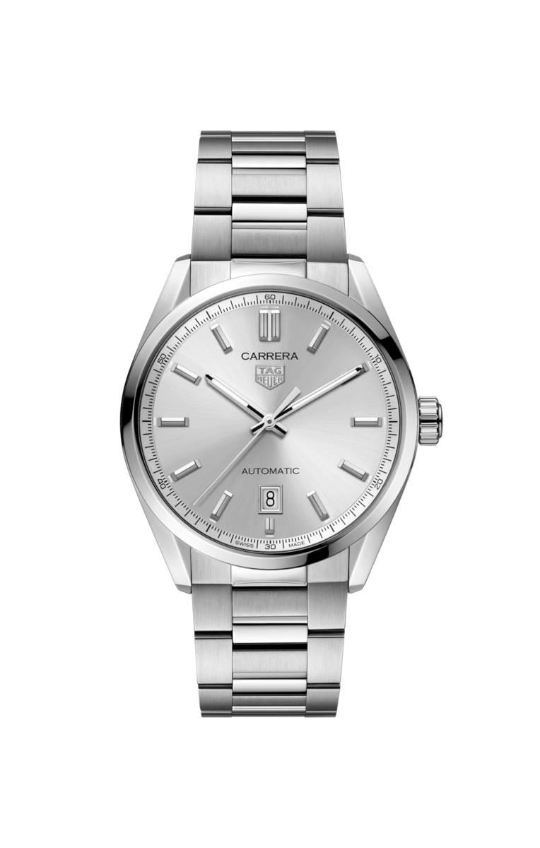 TAG Heuer Carrera Calibre 5 Silver Dial Stainless Steel Mens Watch WBN2111.BA0639