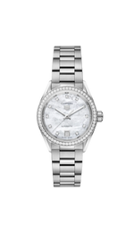 TAG Heuer Carrera Mother of Pearl Dial Diamond Set Stainless Steel Womens Watch WBN2414.BA0621
