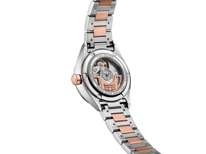 TAG Heuer Carrera Mother of Pearl Diamond Set Dial Two Tone Womens Watch WBN2450.BD0569