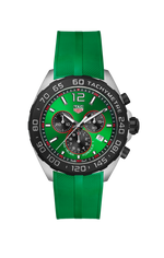 TAG Heuer Formula 1 Green Dial & Strap Stainless Steel Mens Quartz Chronograph Watch CAZ101AP.FT8056