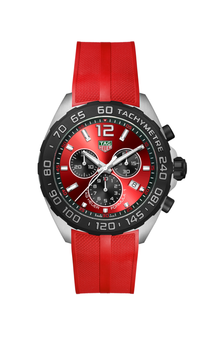 TAG Heuer Formula 1 Red Dial & Strap Stainless Steel Mens Quartz Chronograph Watch CAZ101AN.FT8055