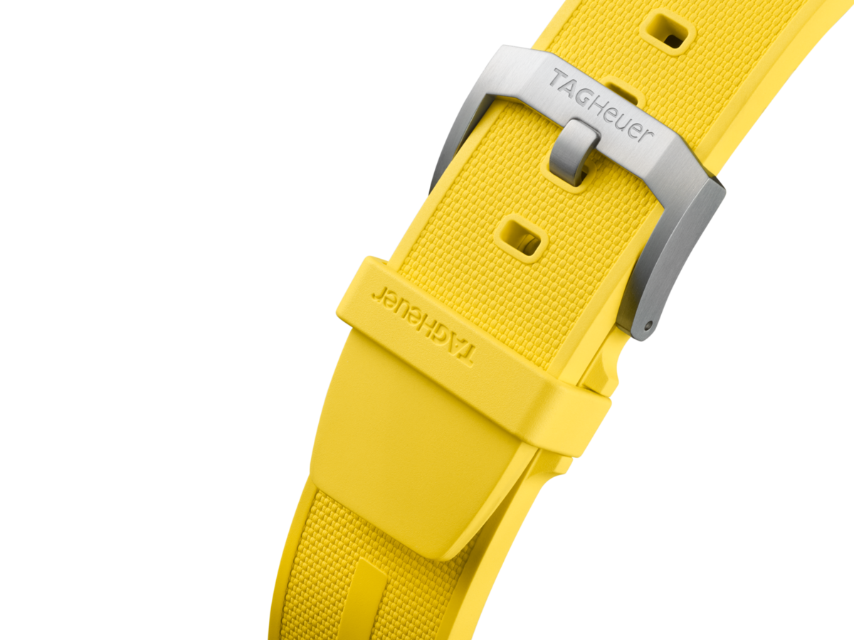 TAG Heuer Formula 1 Yellow Dial & Strap Stainless Steel Mens Quartz Chronograph Watch CAZ101AM.FT8054