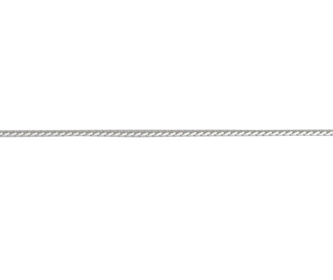 18ct White Gold Franco Chain Link 18" Necklace