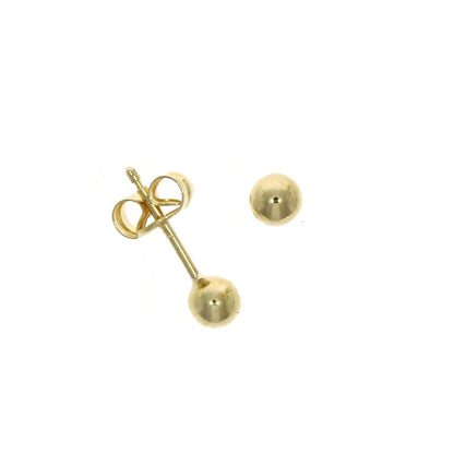 9ct Gold Classic Ball Stud Earrings (4mm)