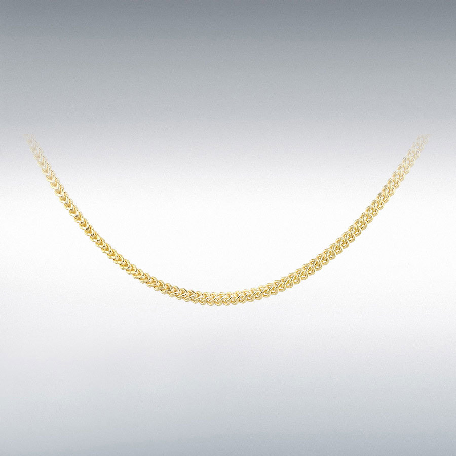 9ct Gold Franco Chain Link 18" Necklace