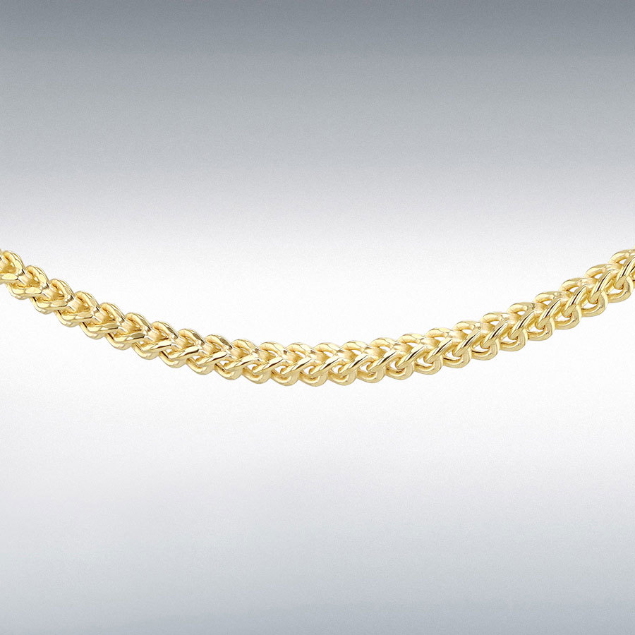9ct Gold Franco Chain Link 18" Necklace