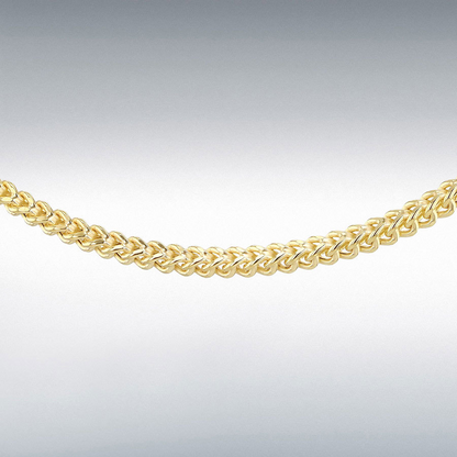 9ct Gold Franco Chain Link 18" Necklace