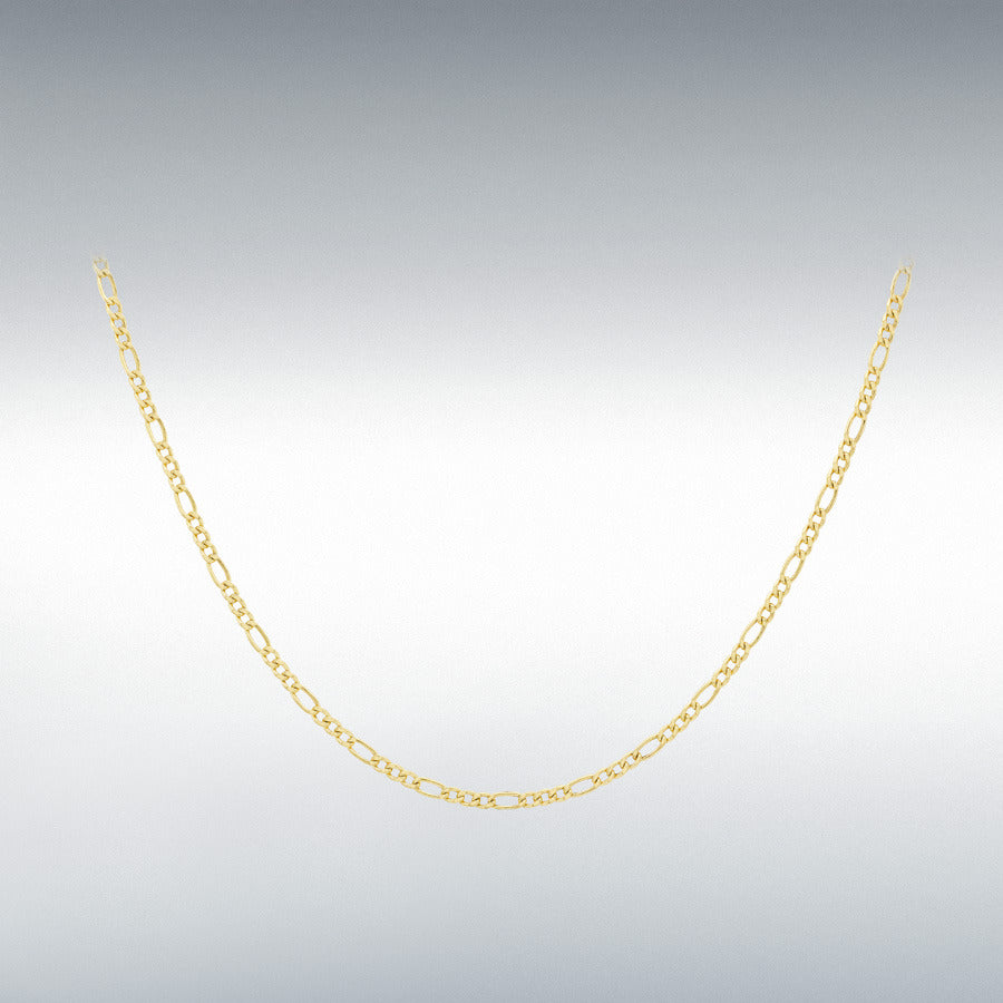9ct Yellow Gold Figaro Chain Link 20" Necklace