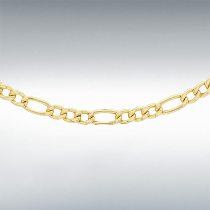9ct Yellow Gold Figaro Chain Link 20" Necklace
