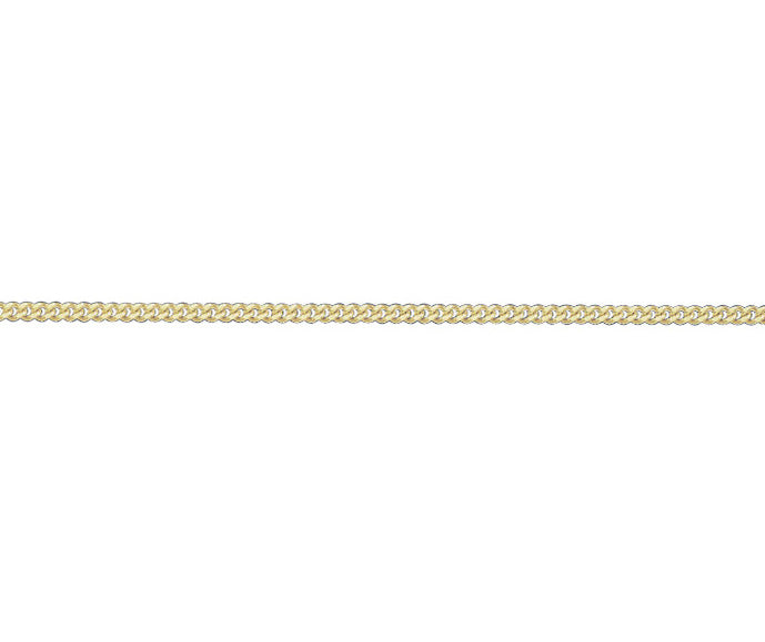 9ct Yellow Gold Filed Curb Chain Link 18" Necklace