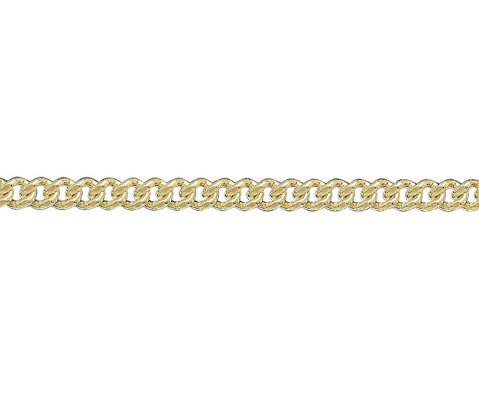 9ct Yellow Gold Filed Curb Link Bracelet