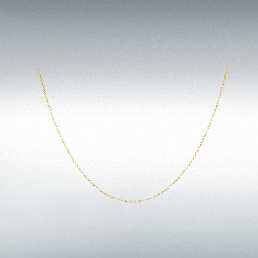 9ct Yellow Gold Round Belcher Chain Link 20" Necklace
