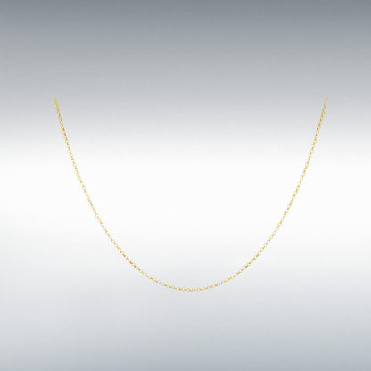 9ct Yellow Gold Round Belcher Chain Link 20" Necklace