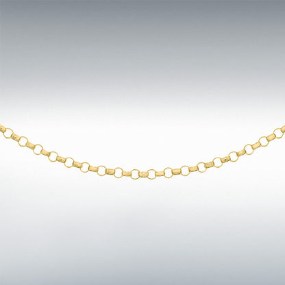 9ct Yellow Gold Round Belcher Chain Link 20" Necklace