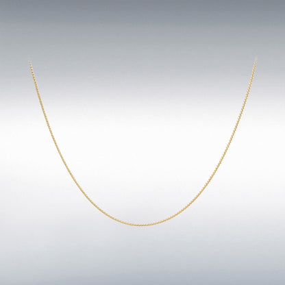 9ct Yellow Gold Spiga Link Chain 18" Necklace