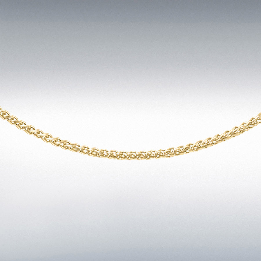 9ct Yellow Gold Spiga Link Chain 18" Necklace