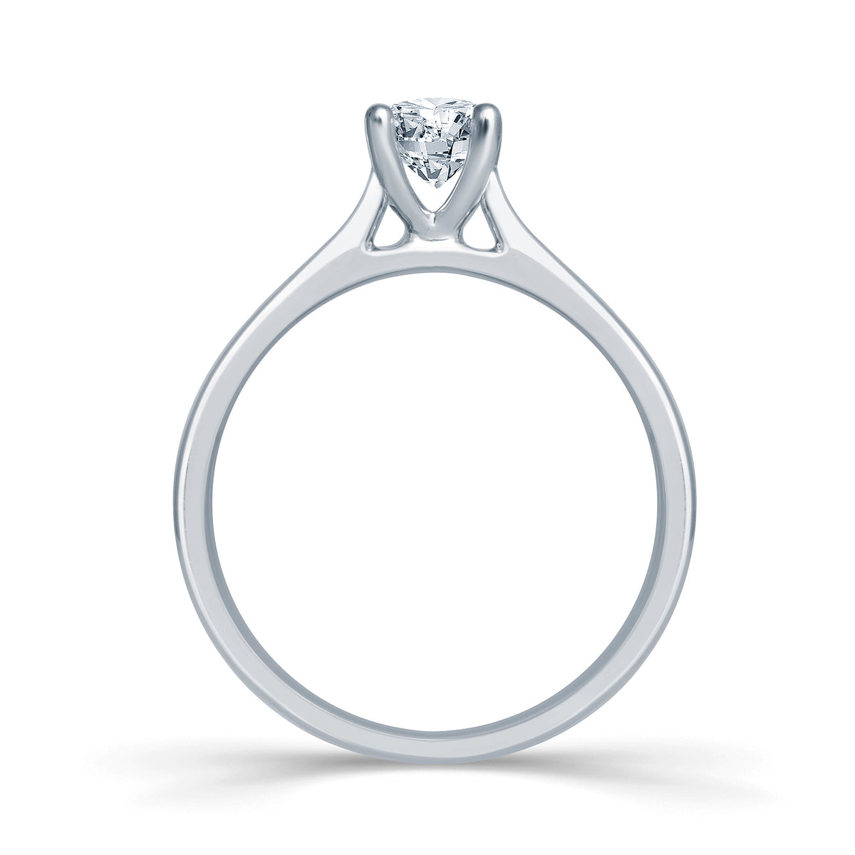 Platinum Solitaire 4 Claw Set 0.30ct Single Stone Diamond Ring