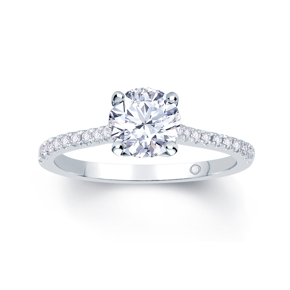 Platinum Solitaire 4 Claw Set 0.43ct Single Stone Diamond Ring