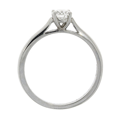 Platinum Solitaire 4 Claw Set 0.45ct Single Stone Diamond Ring