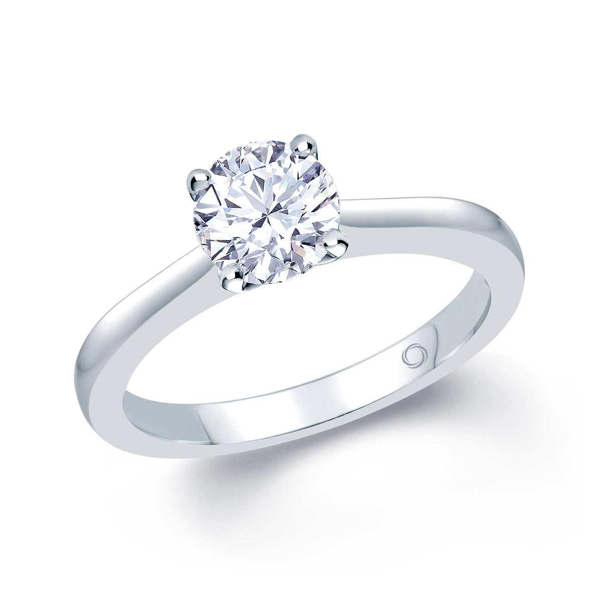 Platinum Solitaire 4 Claw Set 0.70ct Single Stone Diamond Ring
