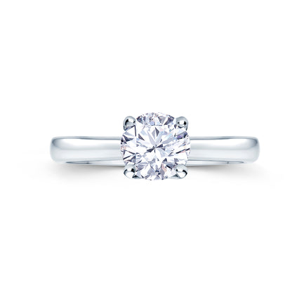 Platinum Solitaire 4 Claw Set 0.70ct Single Stone Diamond Ring