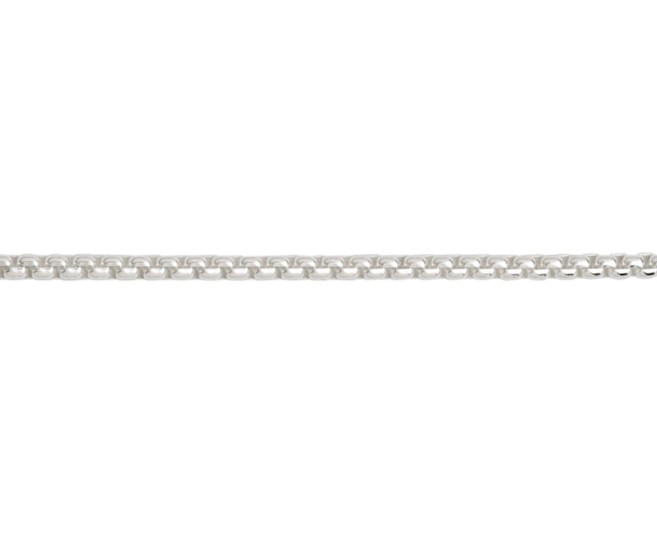 Sterling Silver Box Belcher Chain Link 20" Necklace
