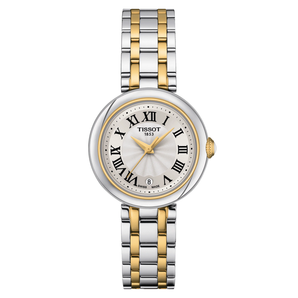 Tissot Bellissima Small Lady Silver Dial Two Tone Womens Quartz Watch T1260102201300