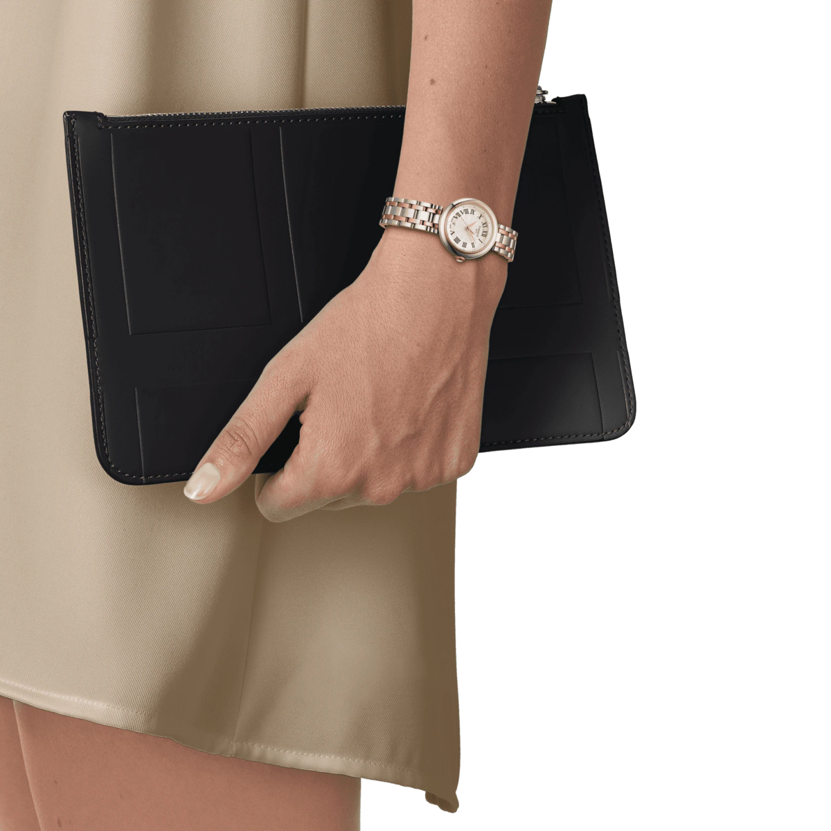 Tissot Bellissima Small Lady Silver Dial Two Tone Womens Quartz Watch T1260102201301