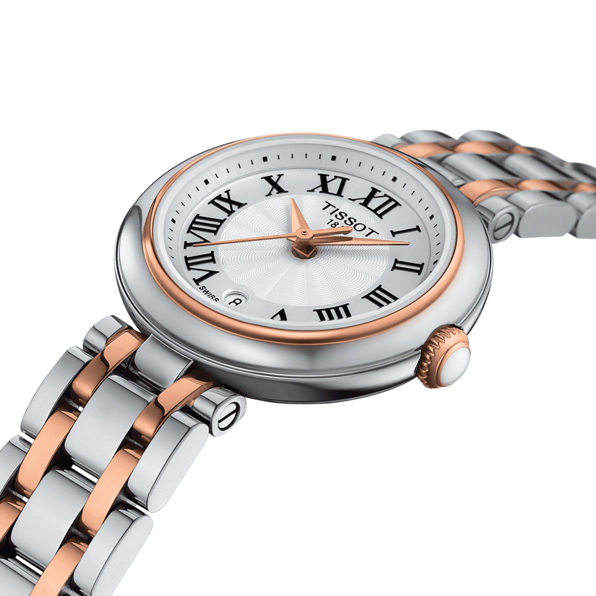 Tissot Bellissima Small Lady Silver Dial Two Tone Womens Quartz Watch T1260102201301